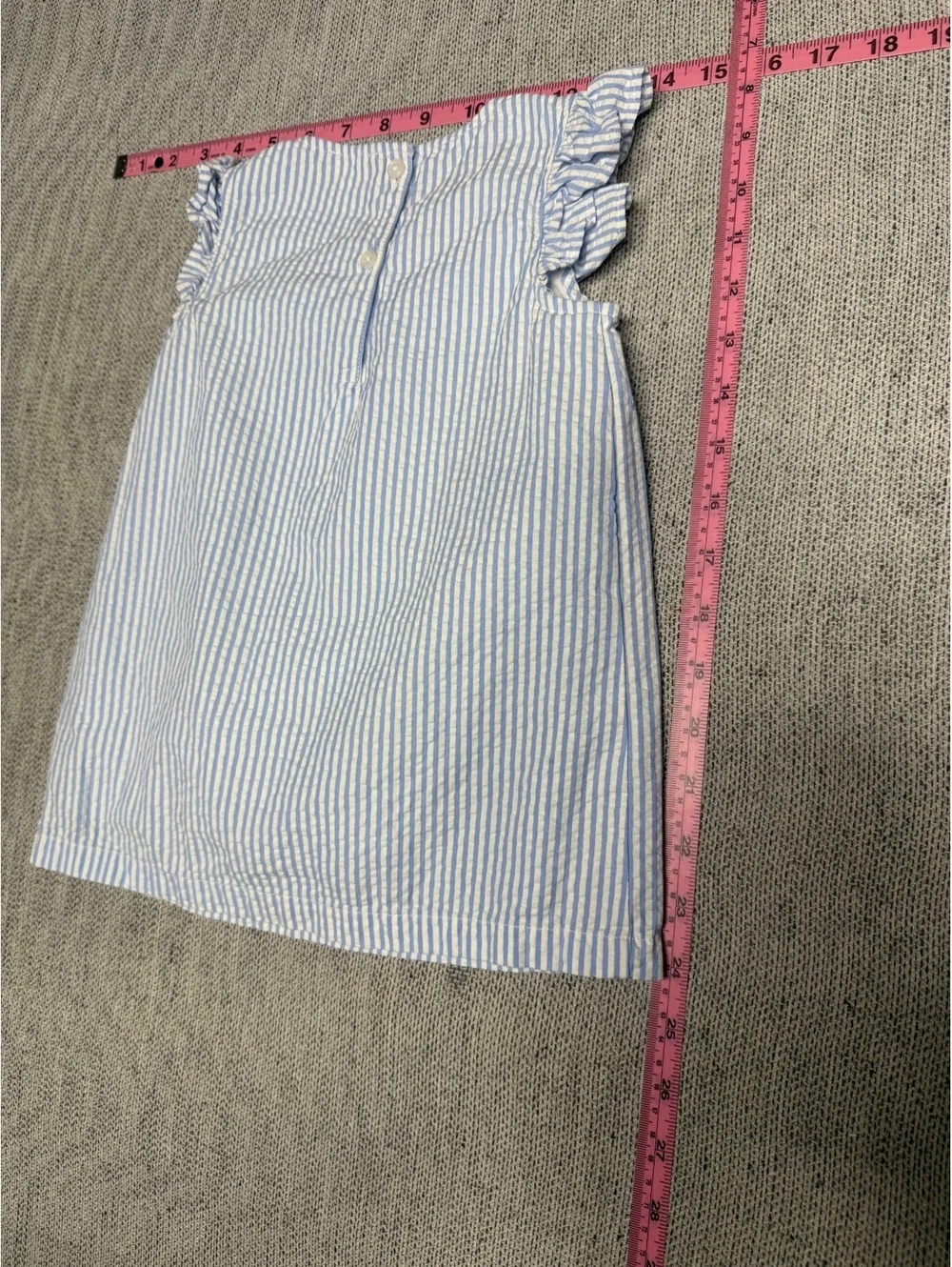 J.Crew Crewcuts Blue Stripe Floral Embroidered Dress 2T
